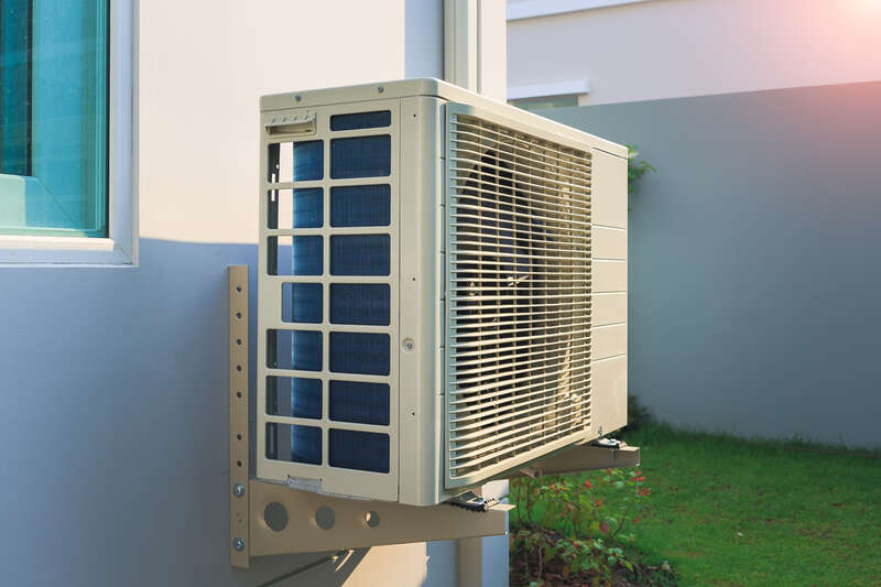 HVAC outdoor compressor