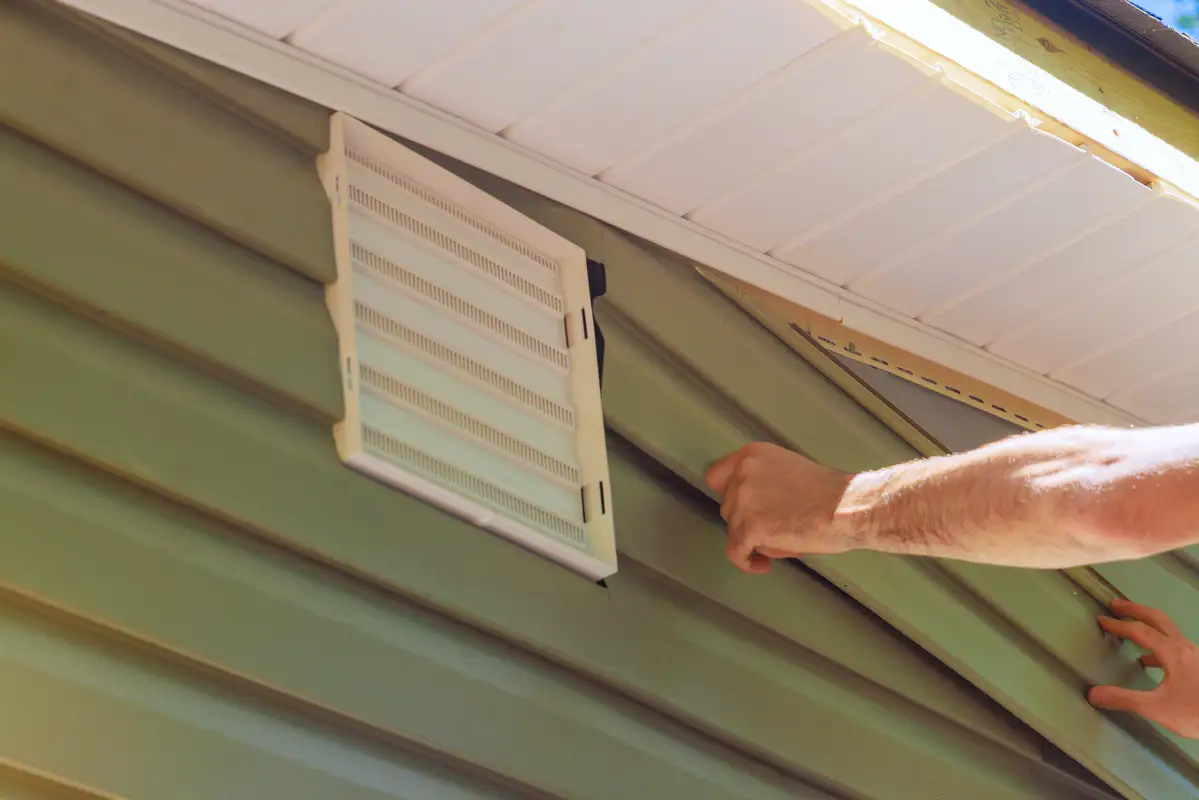 Siding on a home